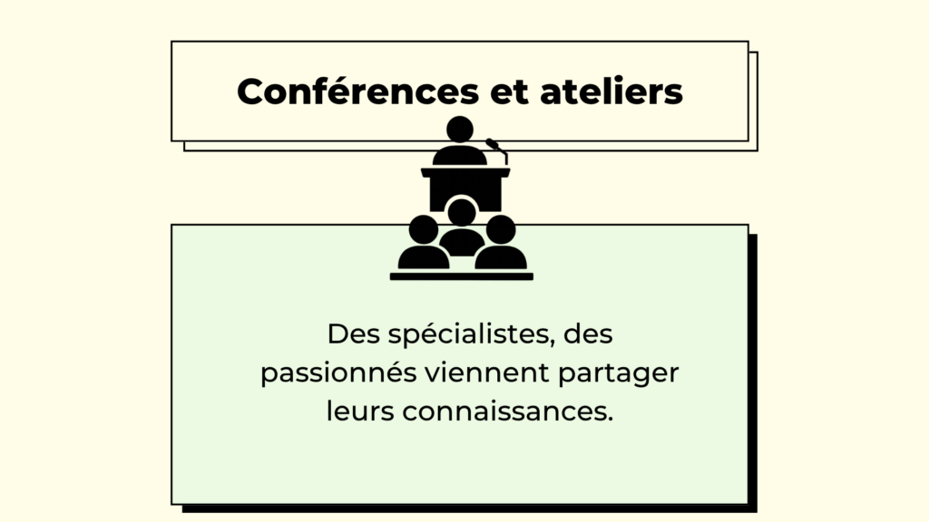 Conférences et ateliers1